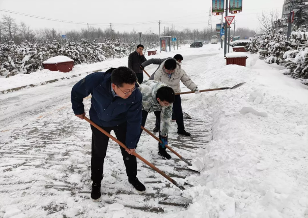 马博平台马博（中国）组织全体员工扫雪除冰(图2)